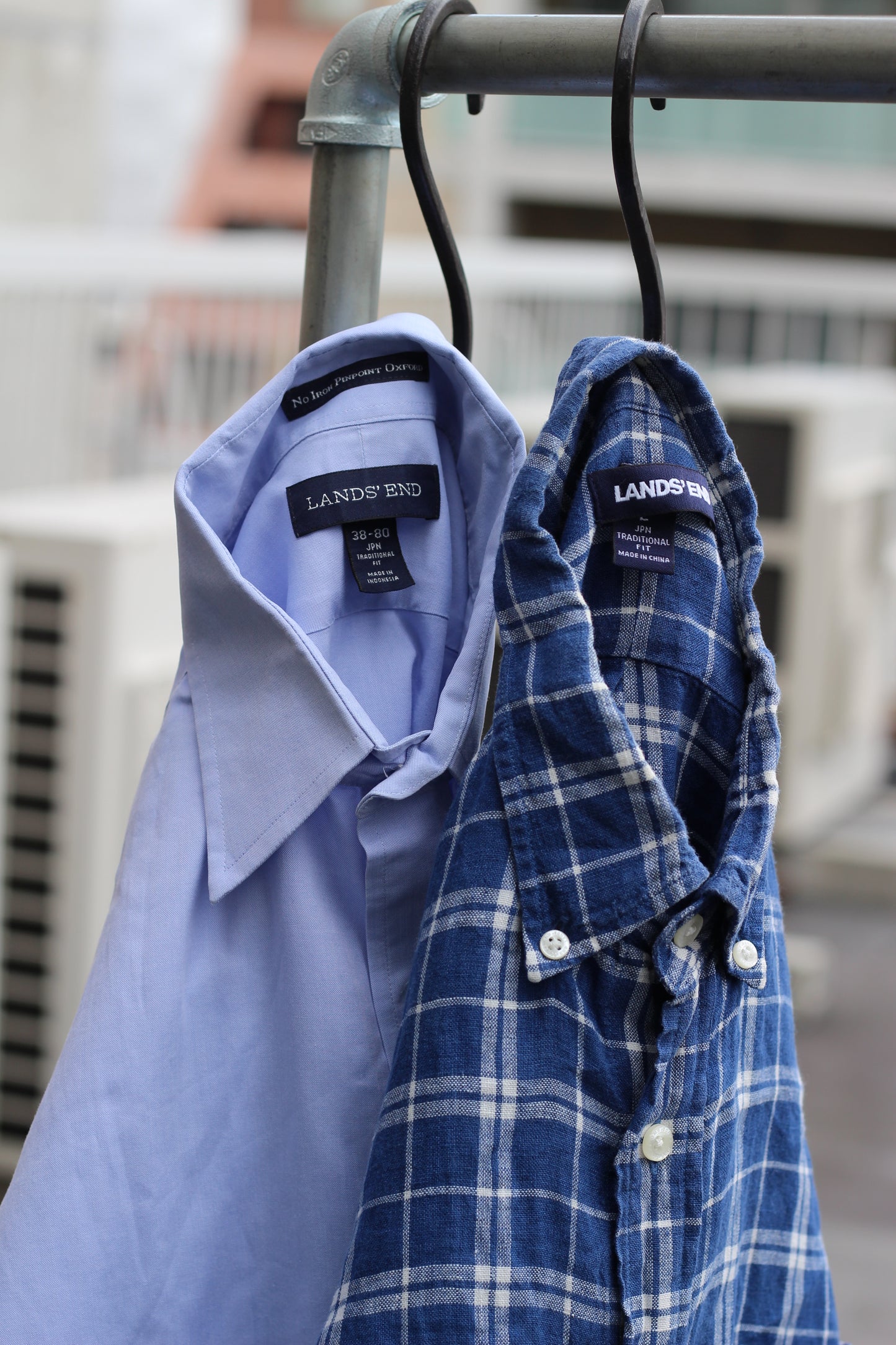 Men's Lands' End Long Sleeve Shirt x3点