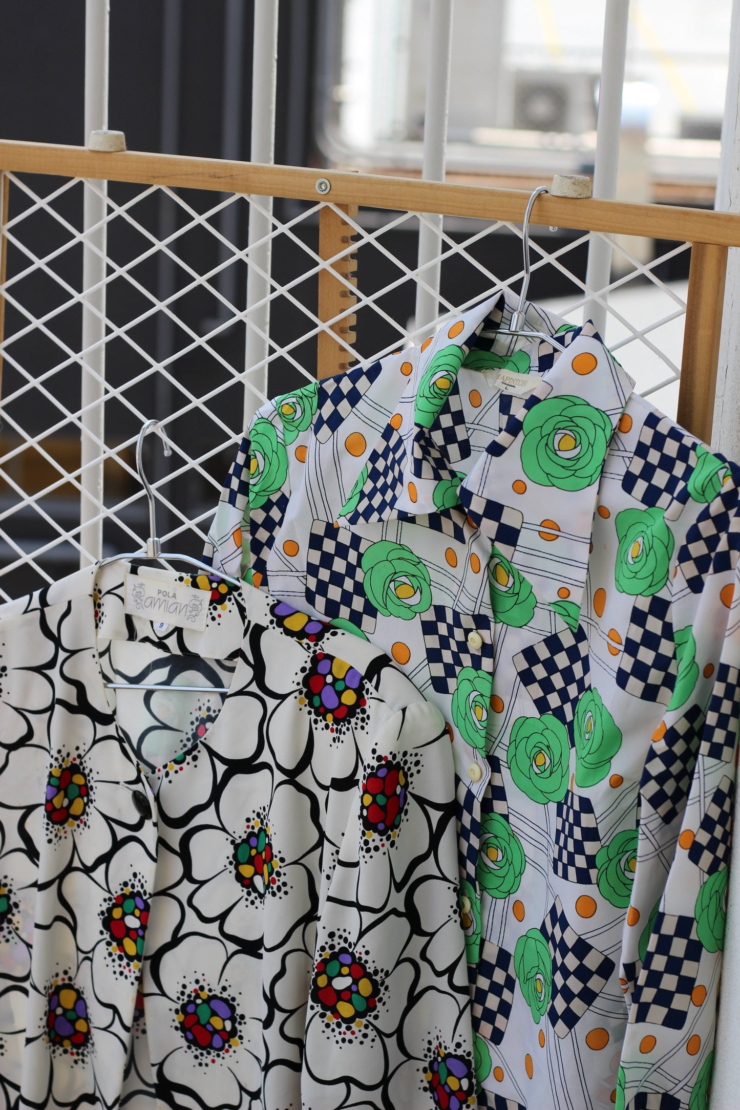 Vintage Design Big Print Long Sleeve Blouse x10点