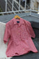Men's Design Check Open Collar Short Sleeve Shirt x5点