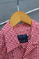 Men's Design Check Open Collar Short Sleeve Shirt x5点