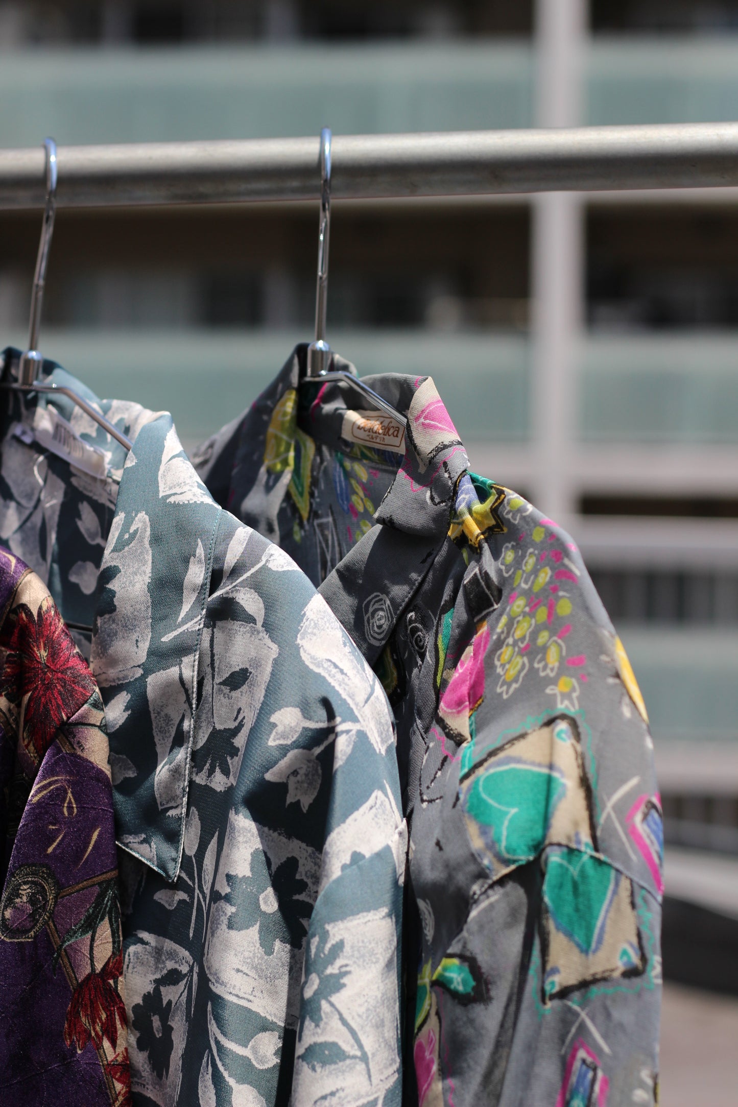 Vintage Design Big Print Long Sleeve Blouse x10点