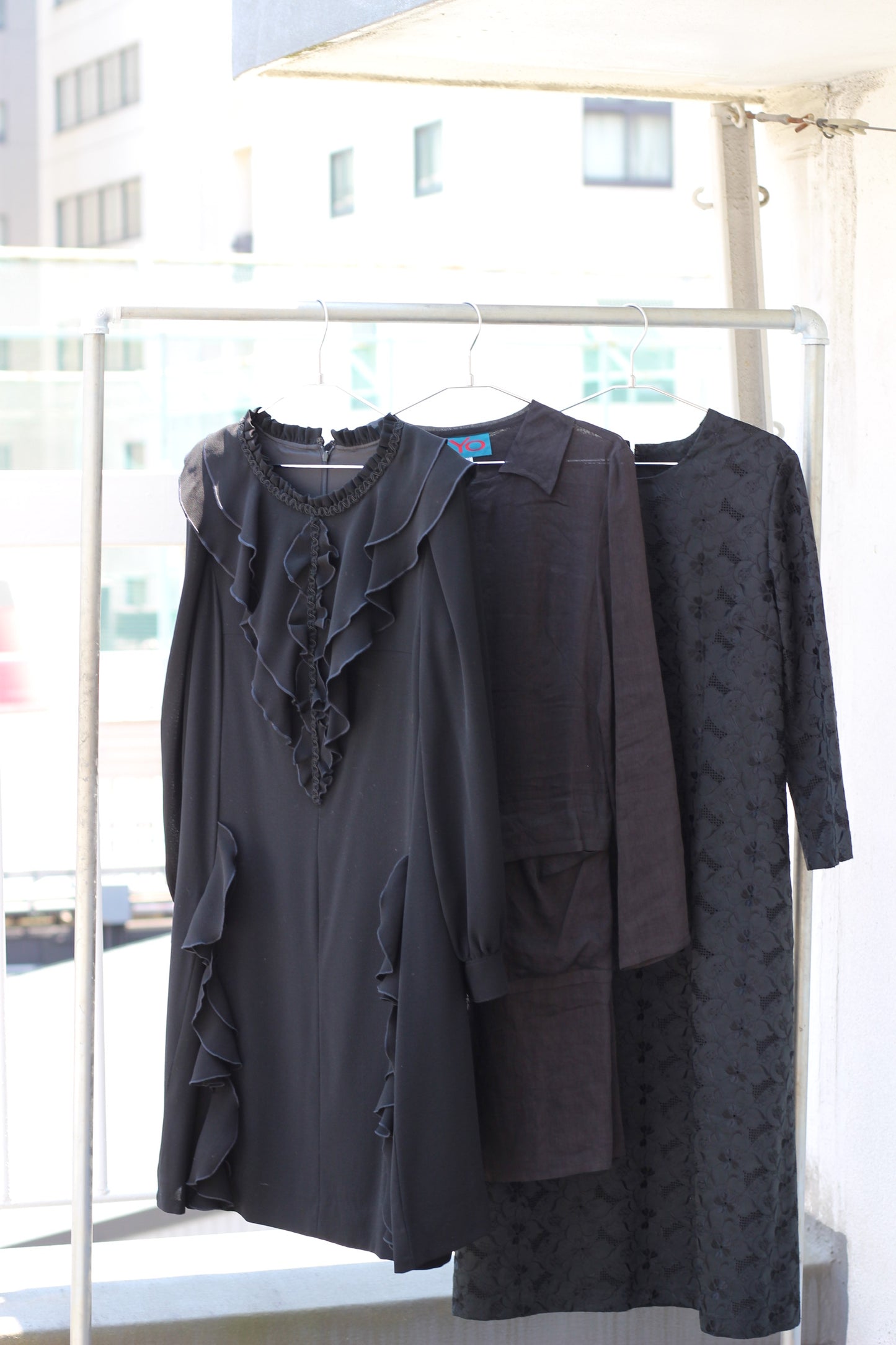 Vintage Black Design Long Sleeve One-Piece x10点