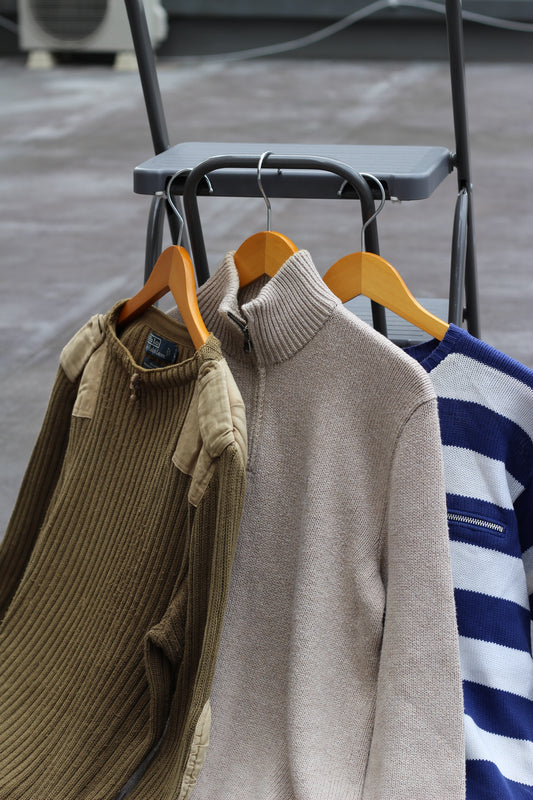 90-00's Polo Ralph Lauren Cotton 100% Design Knit x3点