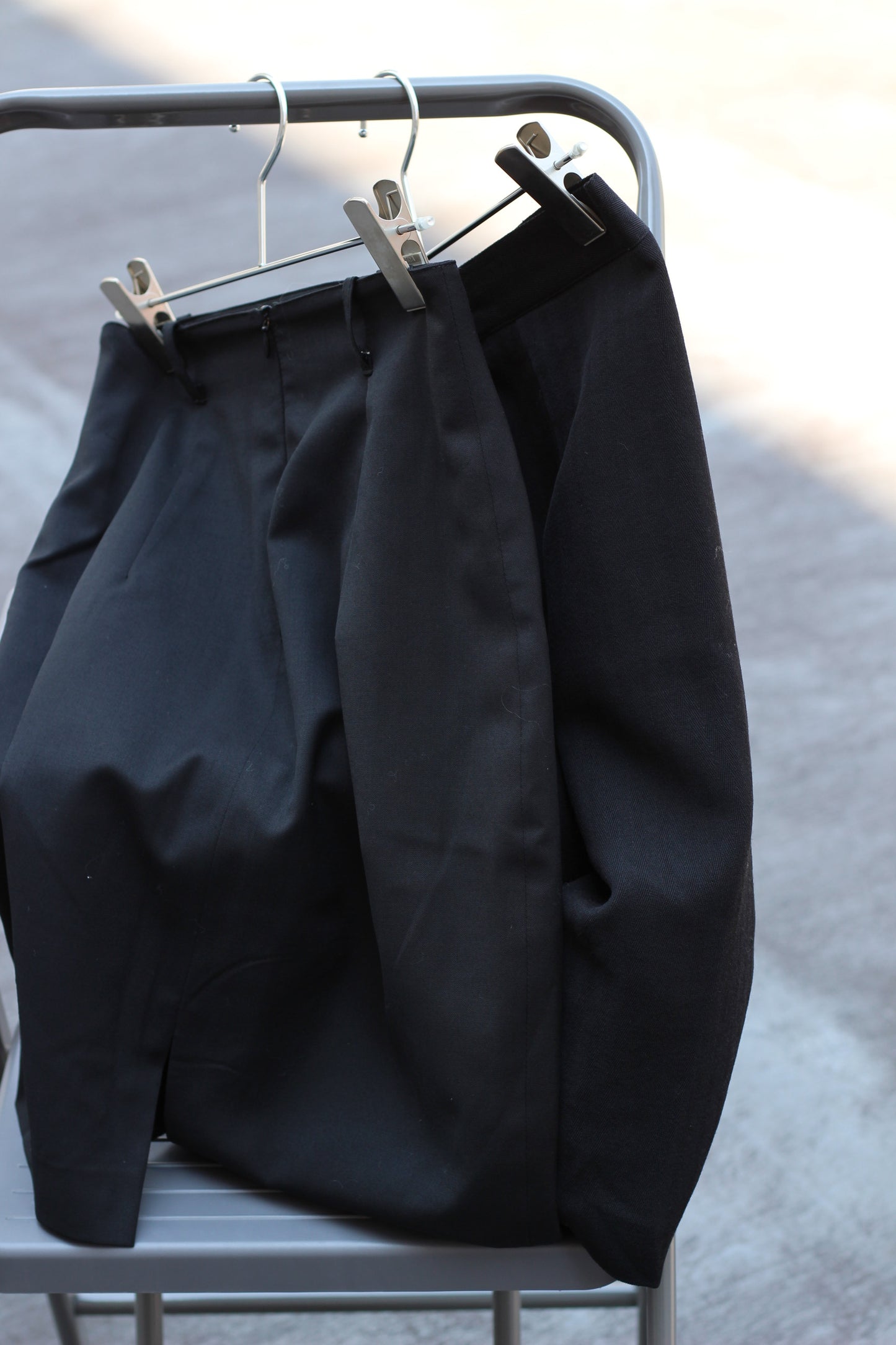 Import Vintage Black skirt x6点