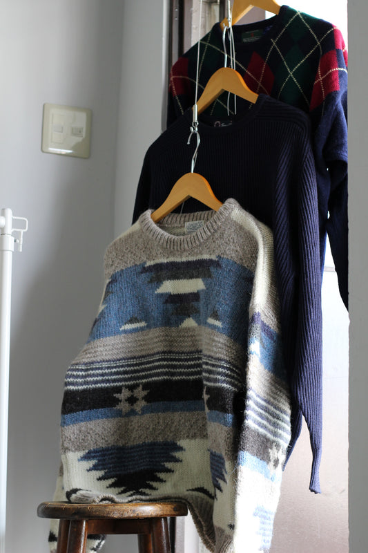 Men's Made In Scotland Vintage Knitwear x3点