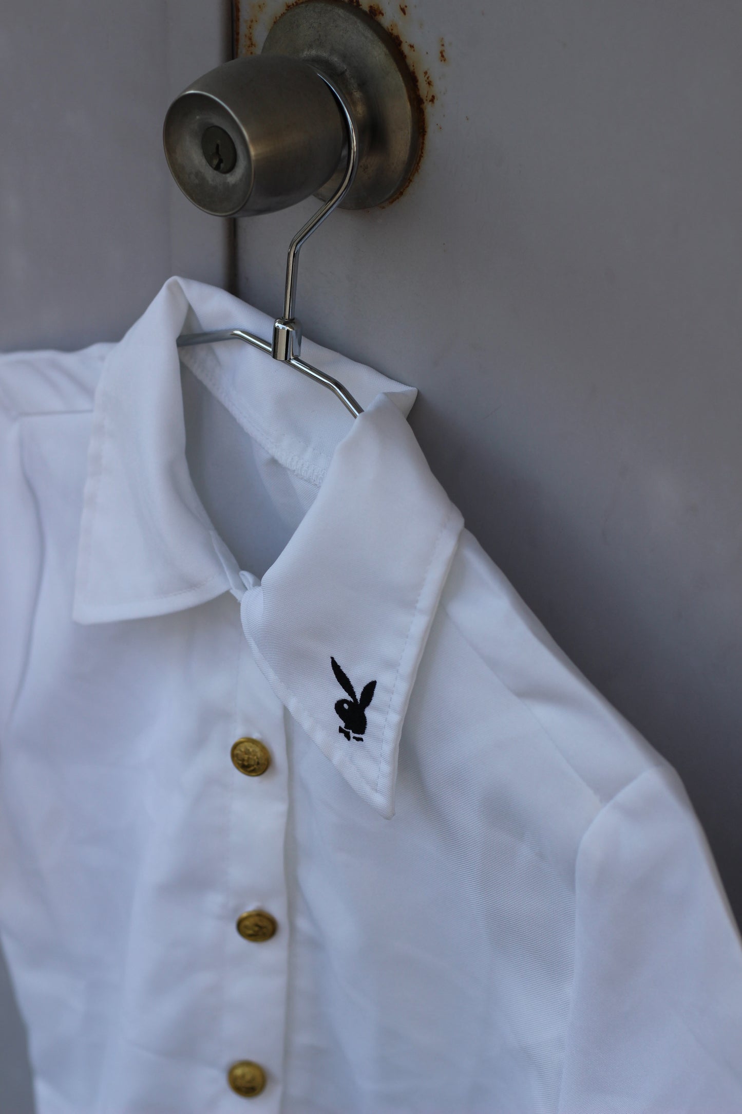 Vintage White Short Sleeve Shirt Blouse x9点