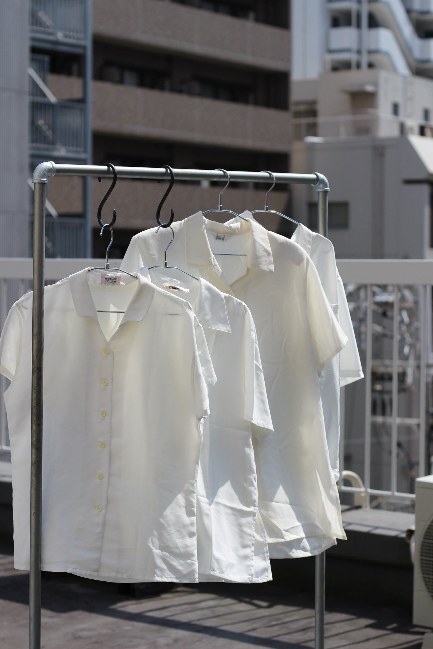 Vintage White Short Sleeve Shirt Blouse x9点