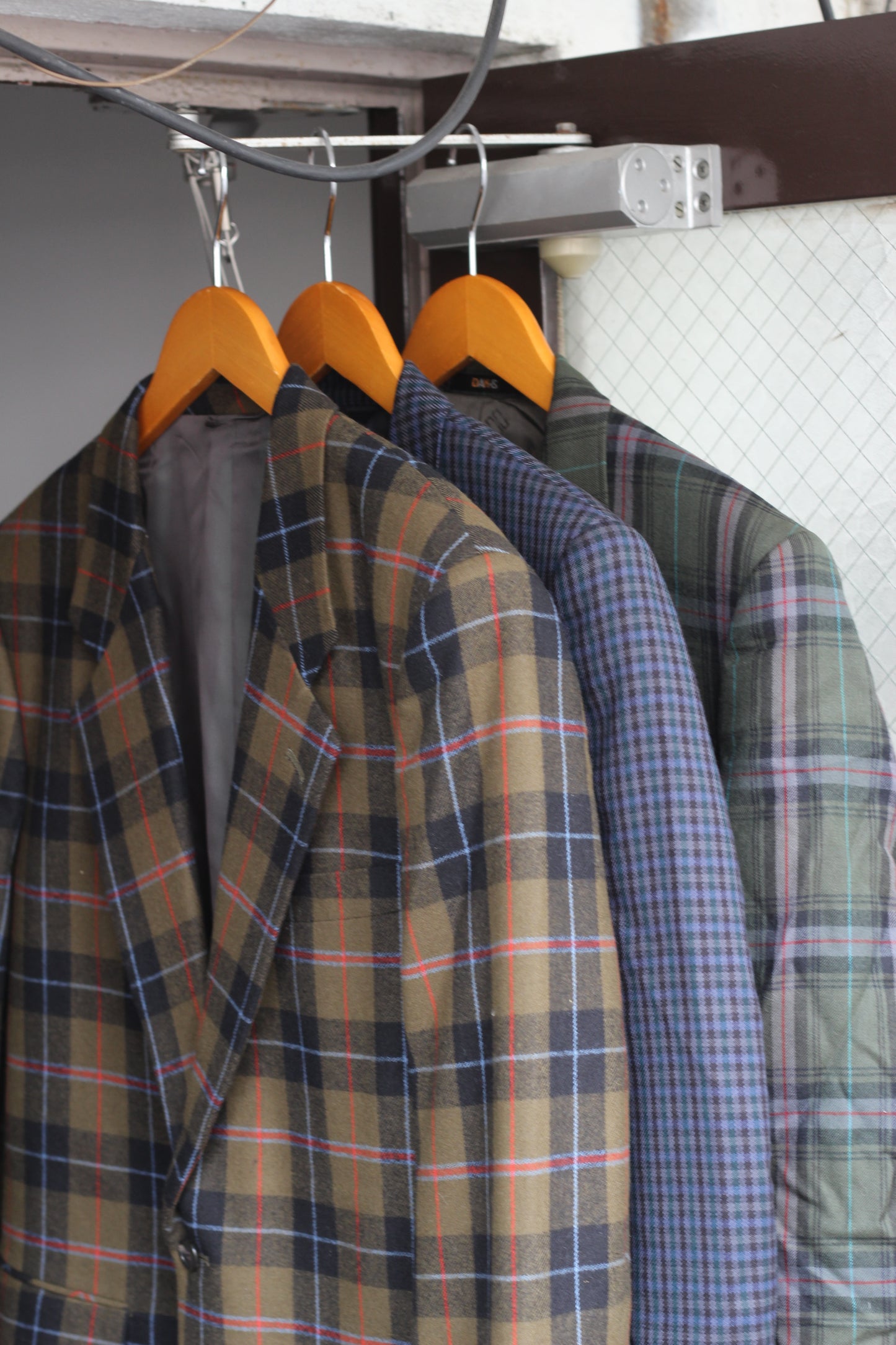 Men's High-Grade Checked Tailored Jacket x3点
