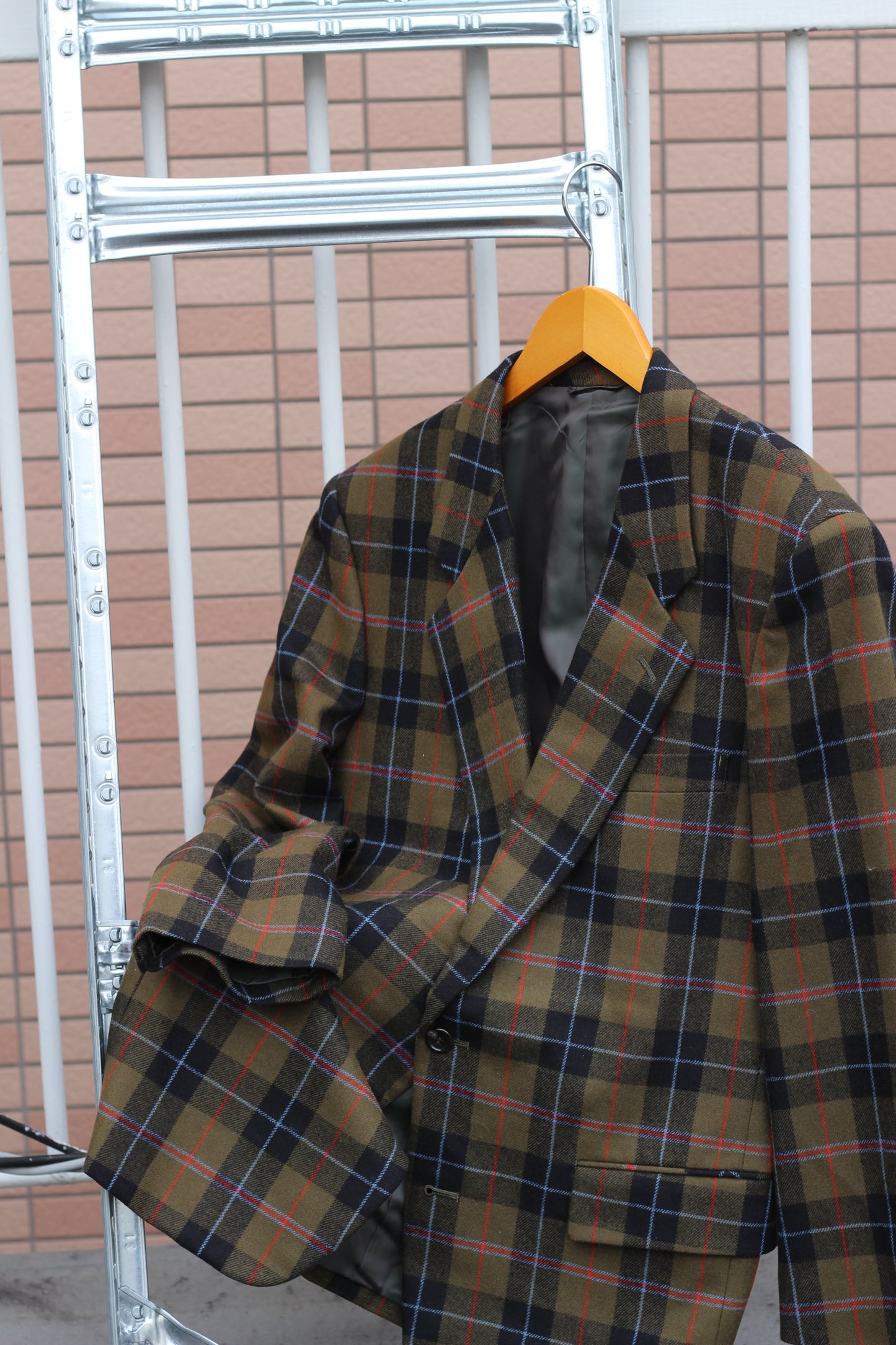 Men's High-Grade Checked Tailored Jacket x3点