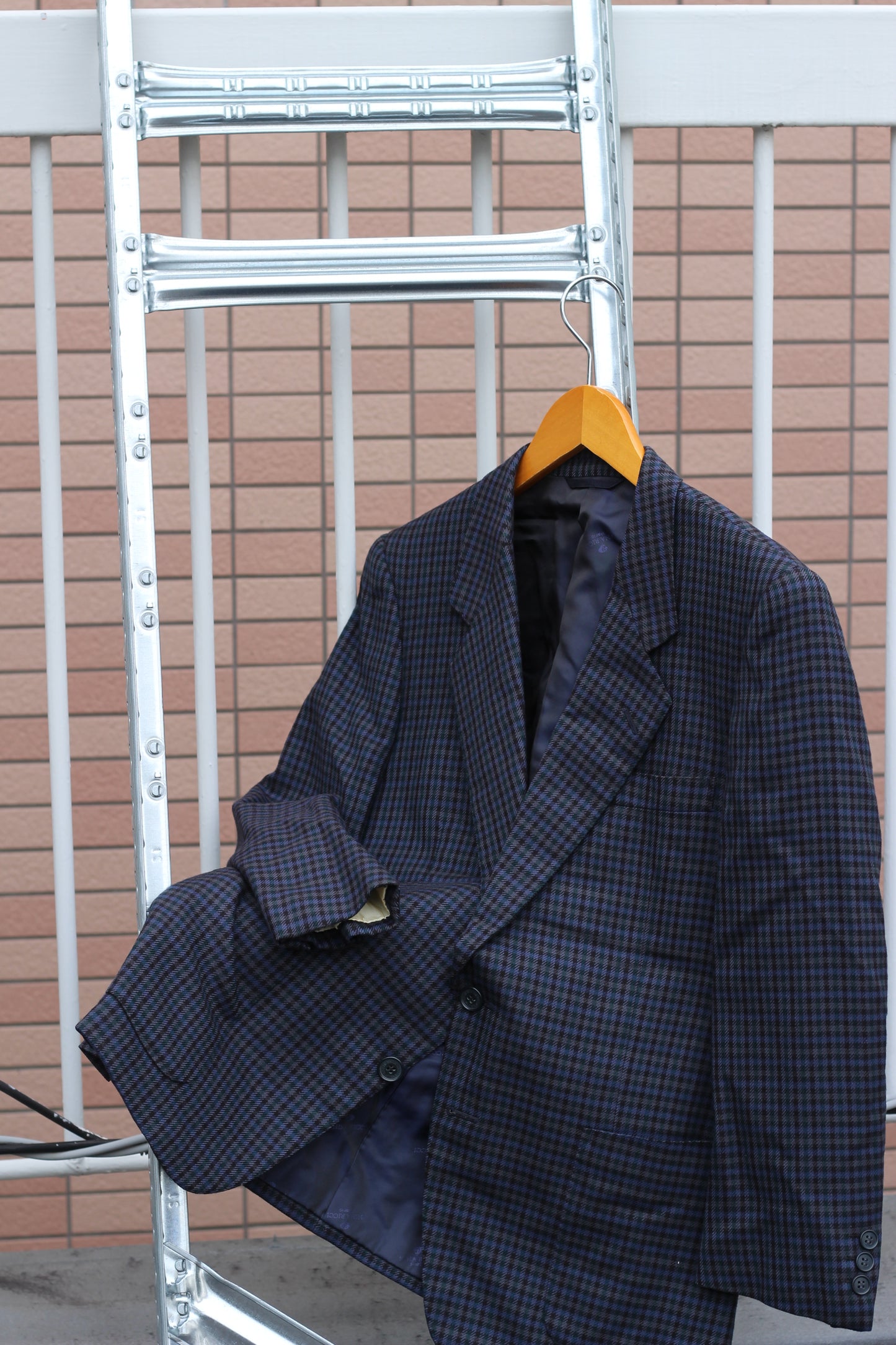 Men's High-Grade Checked Tailored Jacket x3点