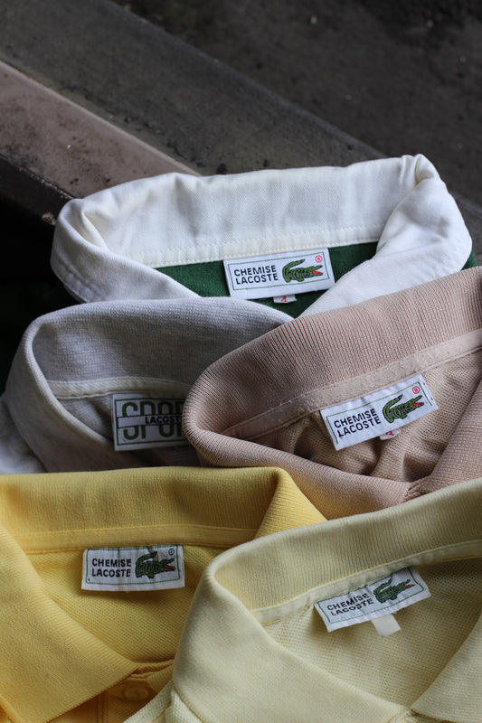 90's CHEMISE Lacoste Short Sleeve Polo Shirt x5点