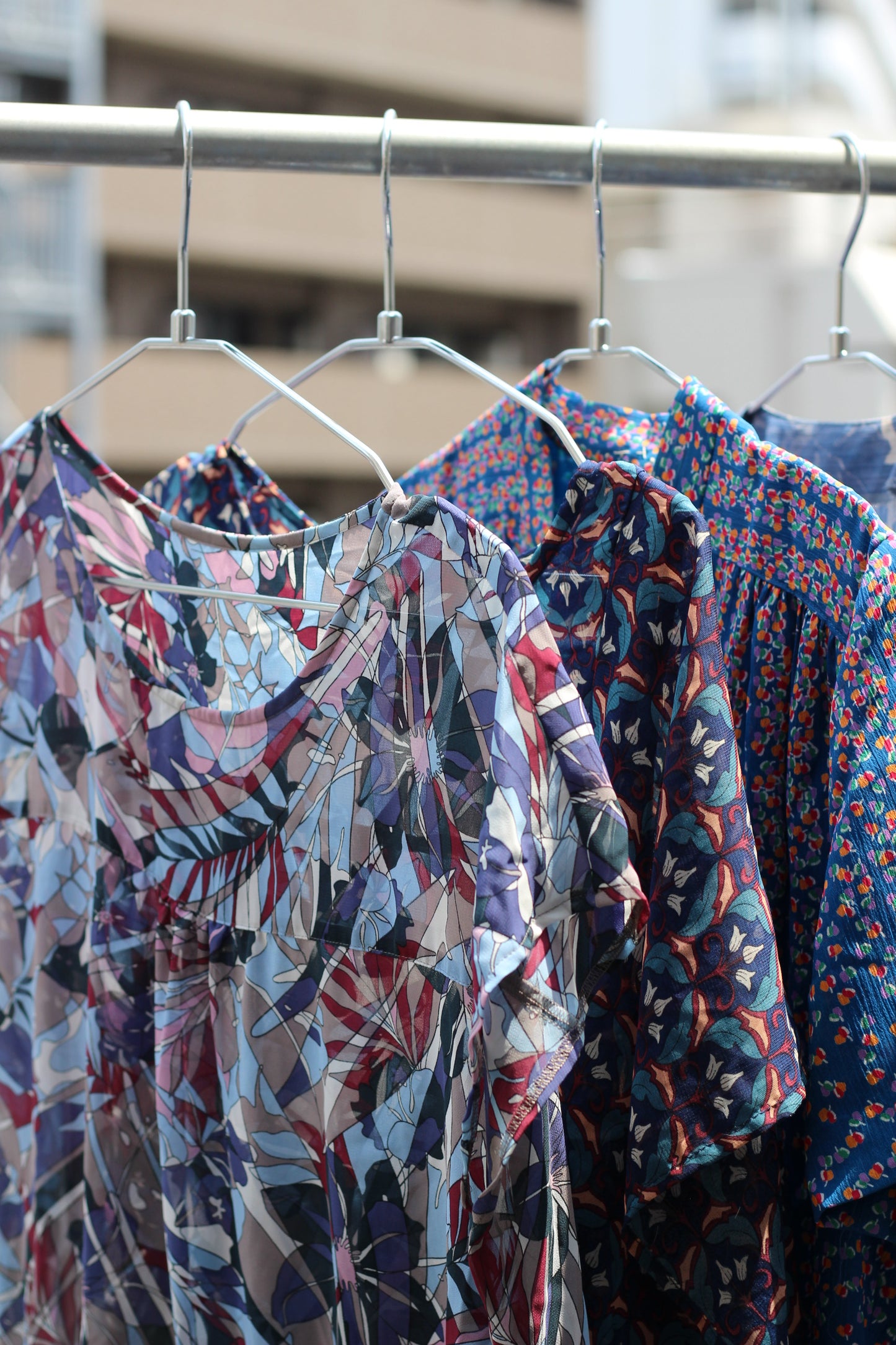 Vintage Blue Design Short Sleeve One-Piece x10点