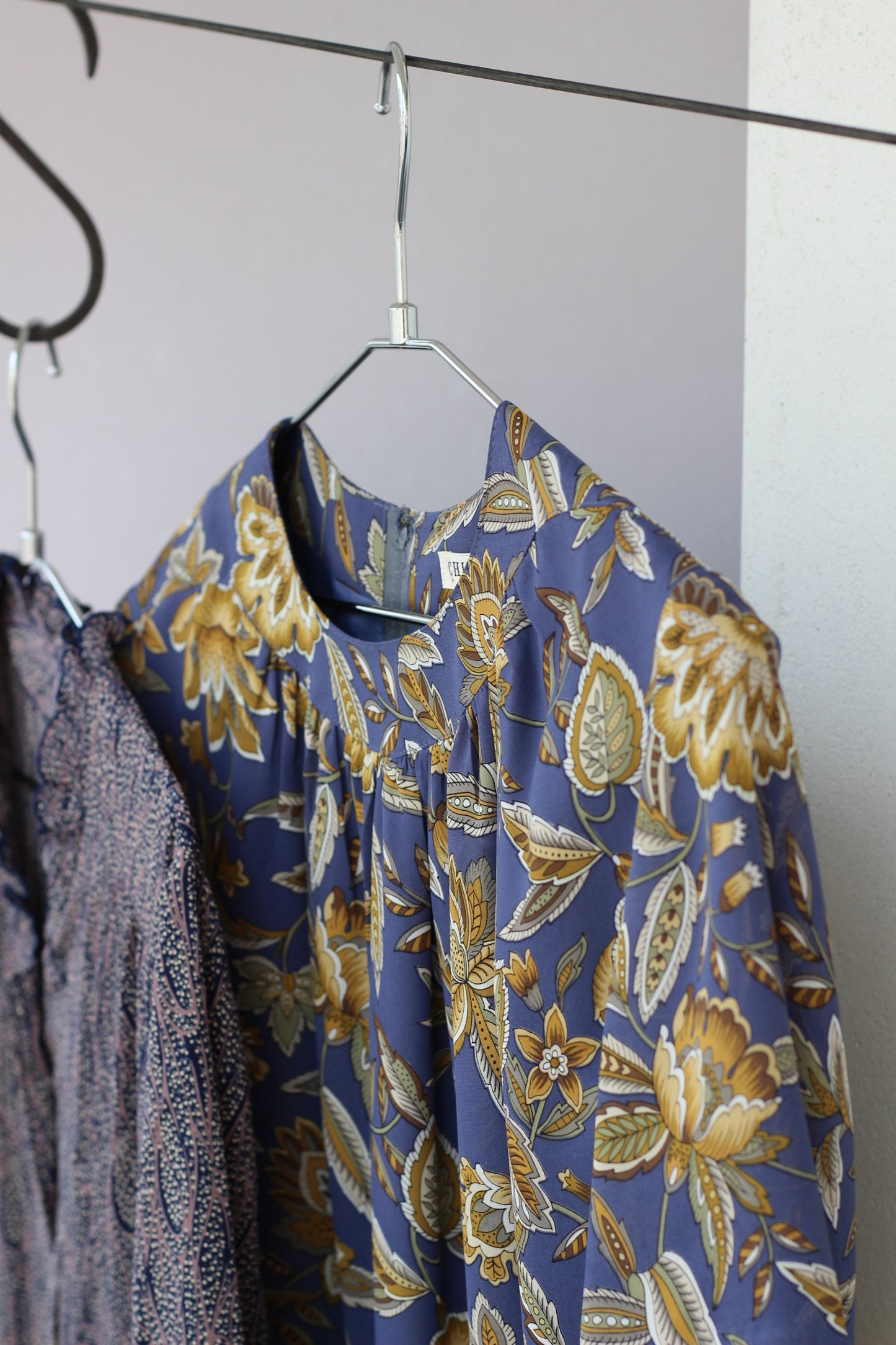 Vintage Blue Design Short Sleeve One-Piece x10点