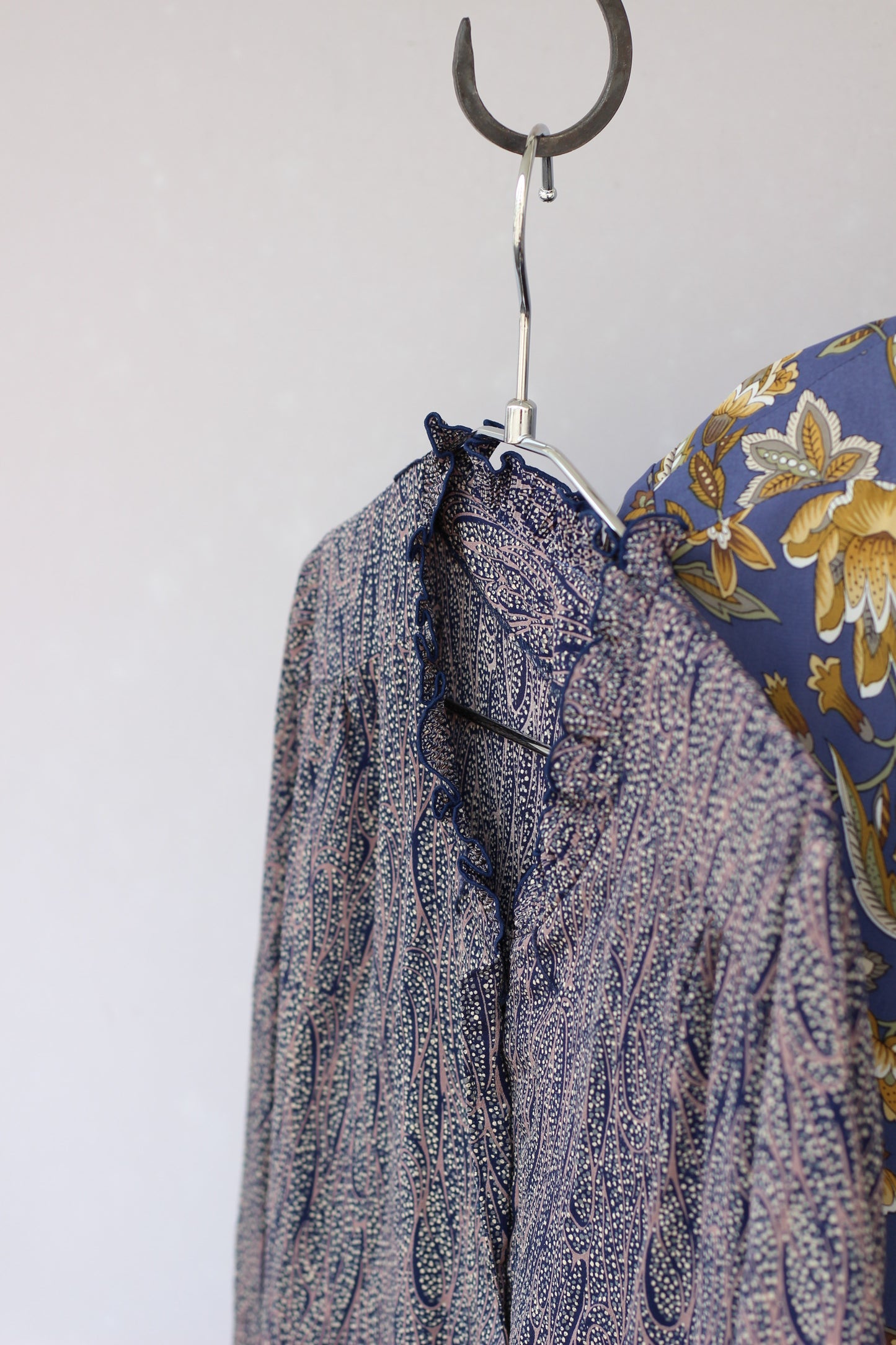 Vintage Blue Design Short Sleeve One-Piece x10点