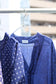 Vintage Blue Design Short Sleeve One-Piece x10点