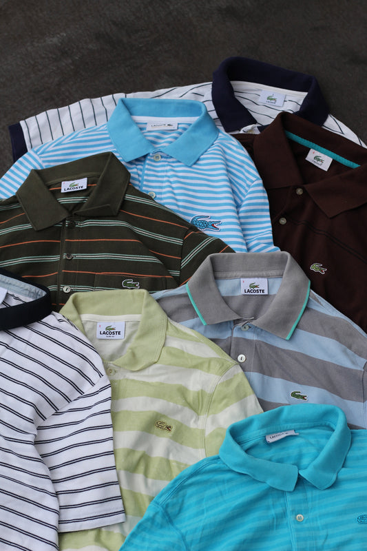 Lacoste Stripe Short Sleeve Polo Shirt x8点