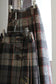 Vintage Gray Brown Check Skirt x2点