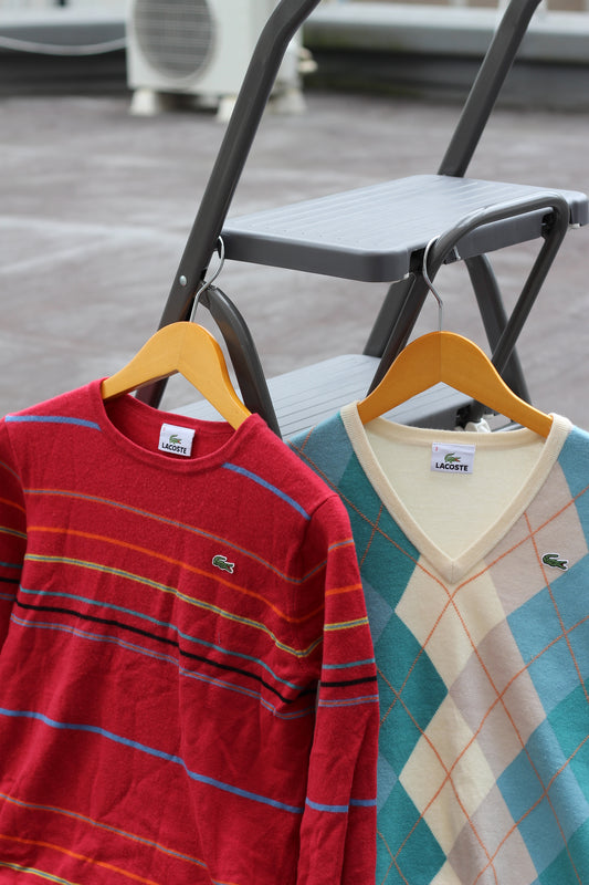 Lacoste Stripe & Argyle Knit x2点