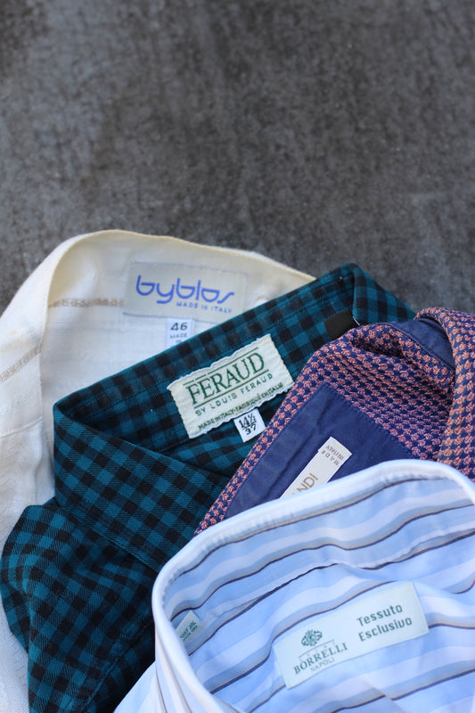 Men's Vintage Made In Italy Long Sleeve Shirt x4点