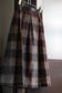 Vintage Gray Brown Check Skirt x2点