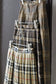 Vintage Brown Beige Check Skirt x4点