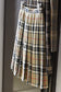 Vintage Brown Beige Check Skirt x4点