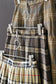 Vintage Brown Beige Check Skirt x4点