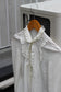Women's Vintage Design Ruffle White Blouse x10点