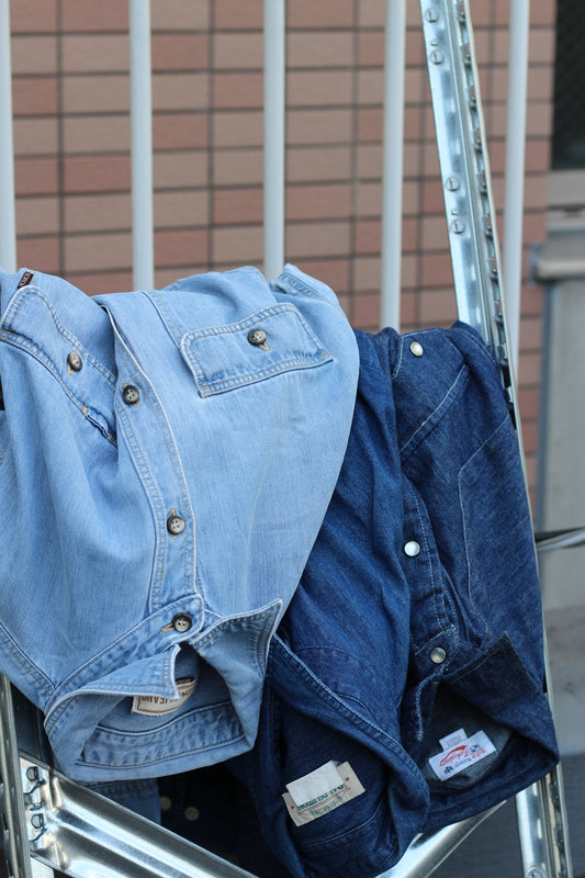 Men's Denim Long Sleeve Shirt x3点