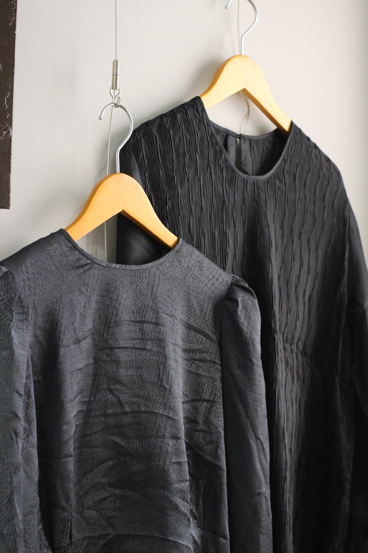 Vintage Black Design Long Sleeve Blouse x5点