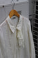 Women's Vintage Design Ruffle White Blouse x10点