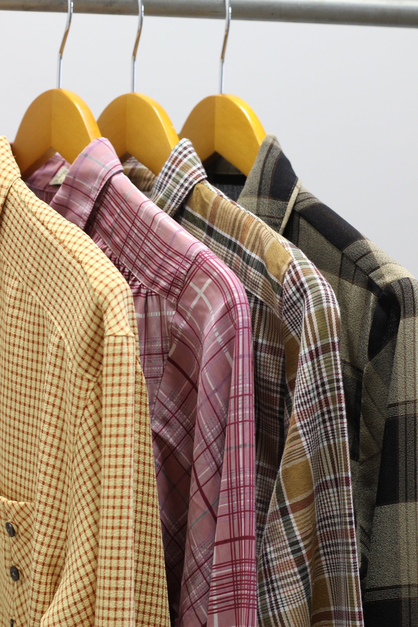 Vintage Check Long Sleeve Blouse x4点