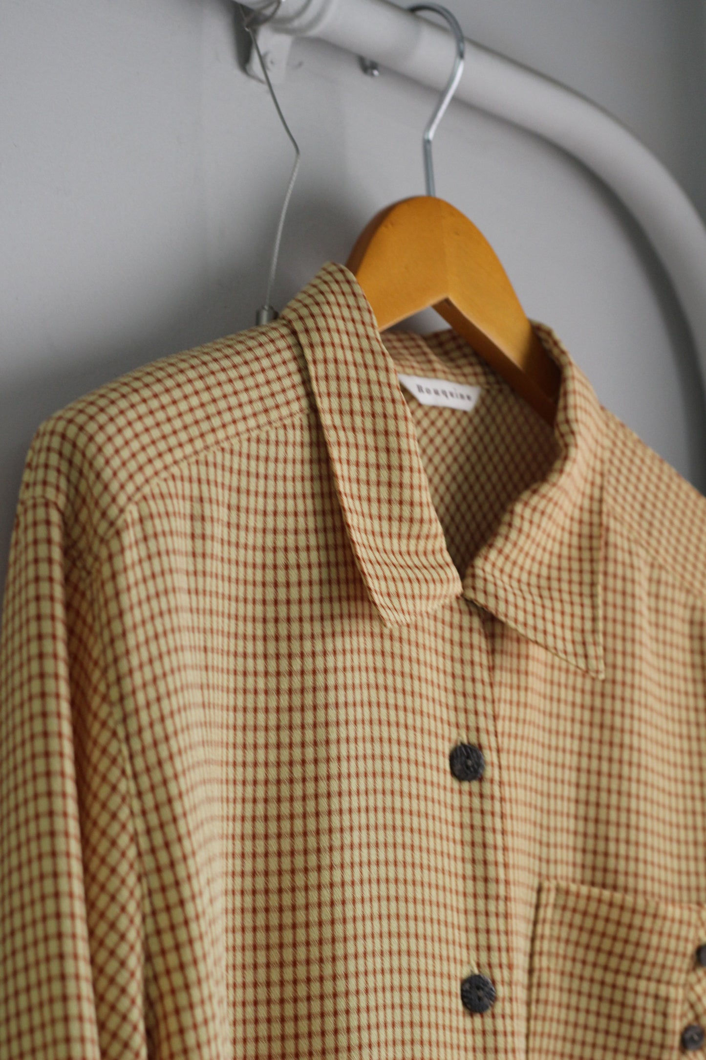 Vintage Check Long Sleeve Blouse x4点