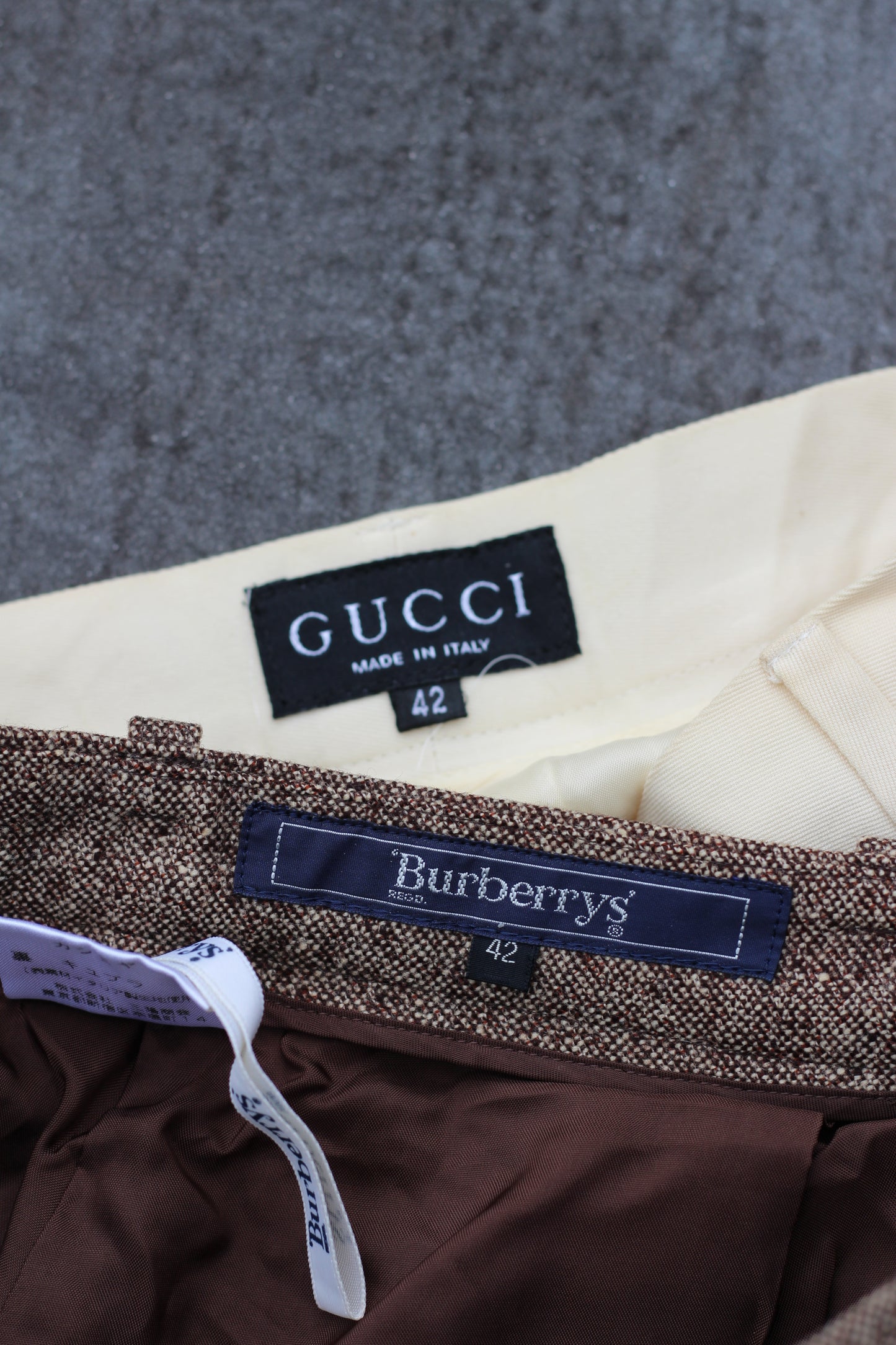 Gucci & Burberry Bottoms x2点