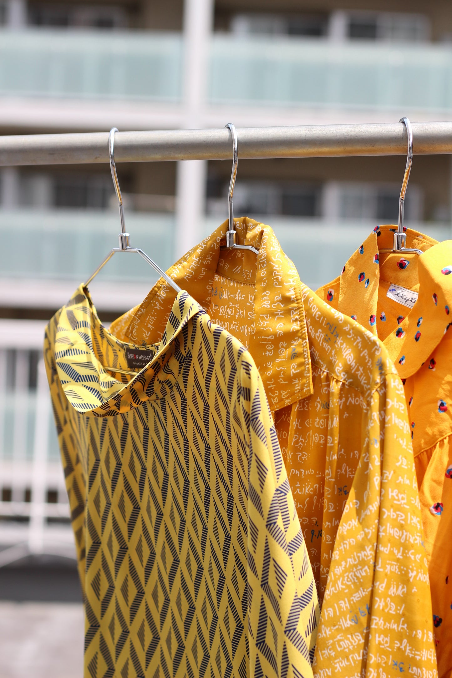 Vintage Yellow Design Long Sleeve Blouse x10点