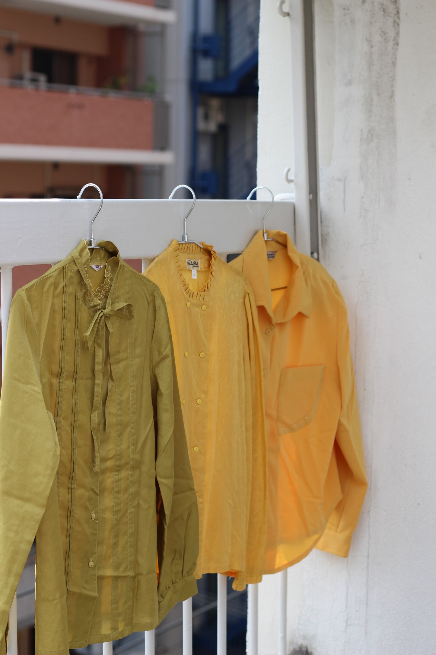 Vintage Yellow Design Long Sleeve Blouse x10点