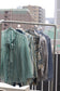 Vintage Light Blue Design Long Sleeve Blouse x9点