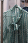 Vintage Light Blue Design Long Sleeve Blouse x9点