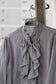 Vintage Light Blue Design Long Sleeve Blouse x9点