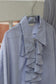 Vintage Light Blue Design Long Sleeve Blouse x9点