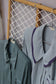 Vintage Light Blue Design Long Sleeve Blouse x9点