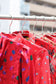 Vintage Red Design Long Sleeve Blouse x10点
