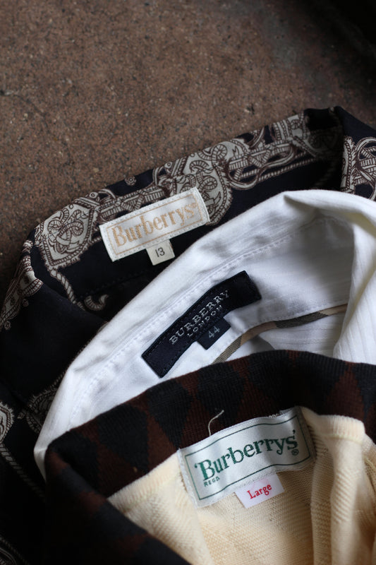 Old Burberry Long-Sleeved Shirt x3点