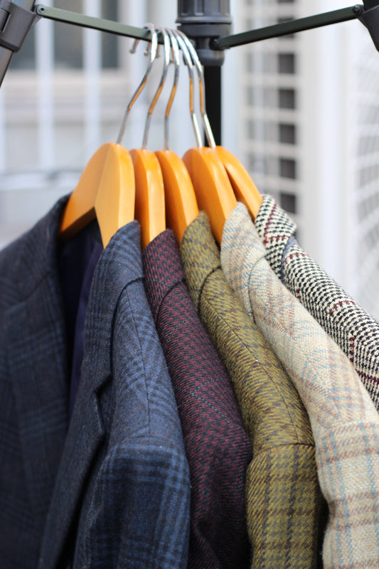 Men's Check Design Tailored Jacket x7点
