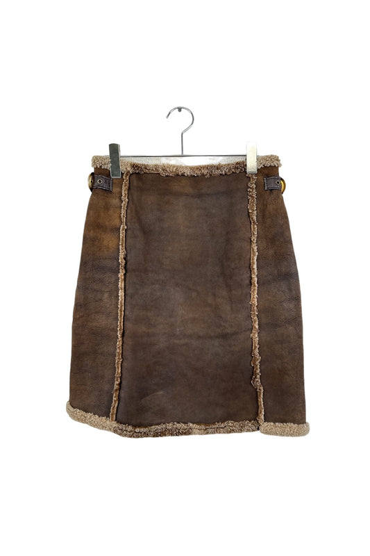 Made in Italy Shearling middle skirt