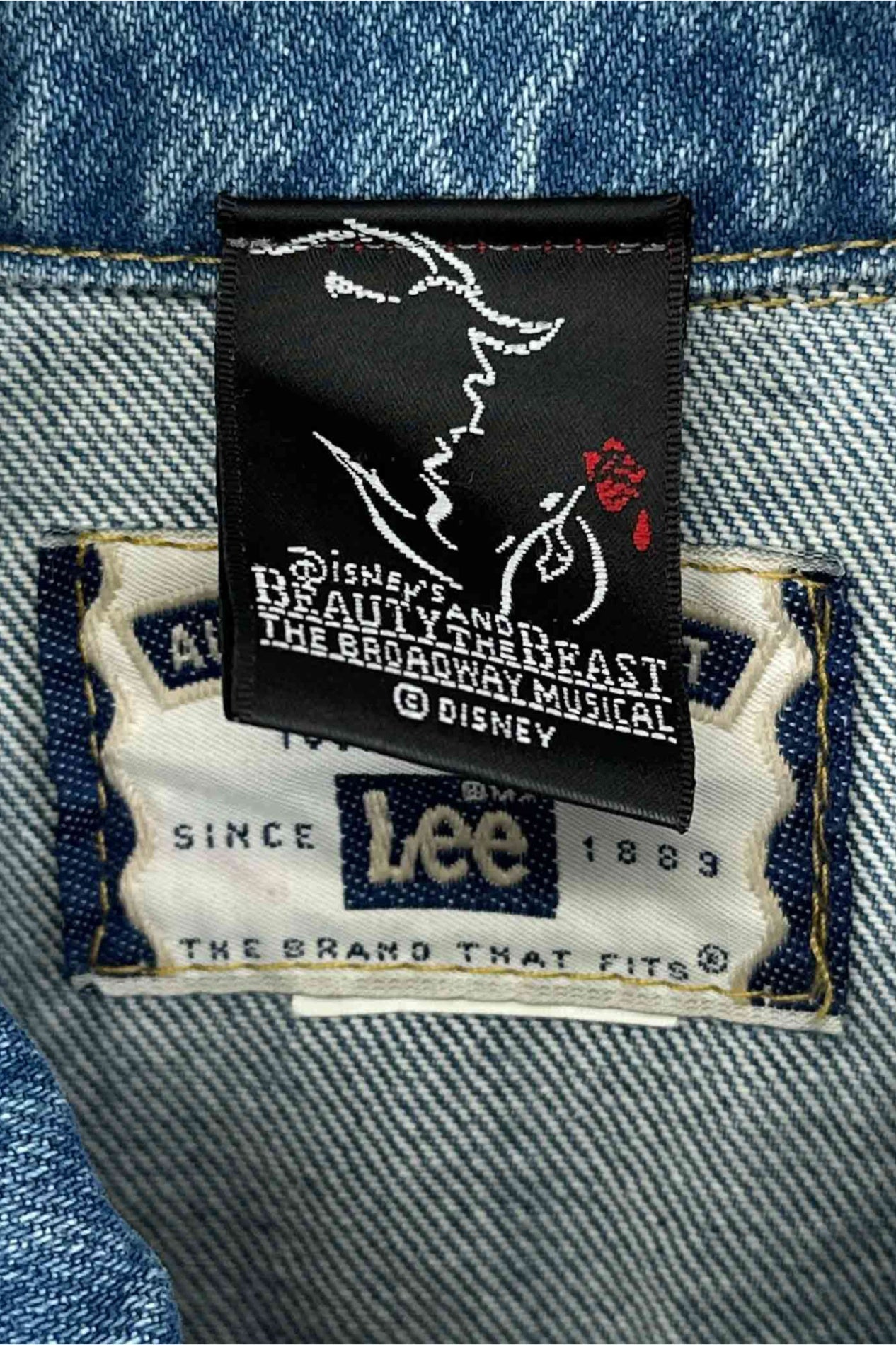 MADE in USA Lee × Beauty and the Beast denim jacket