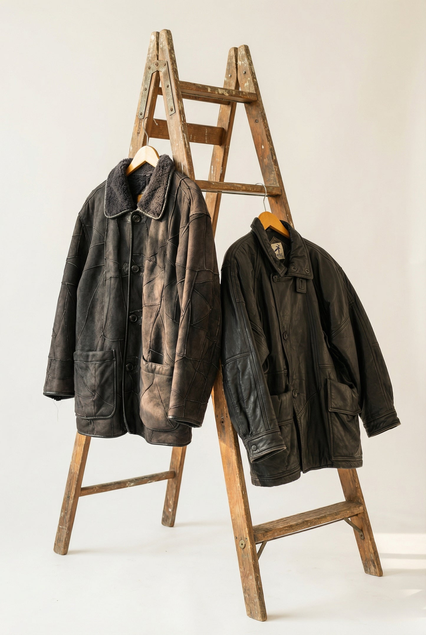 Hai Sporting Gear Issey Miyake Leather Jacket x2点