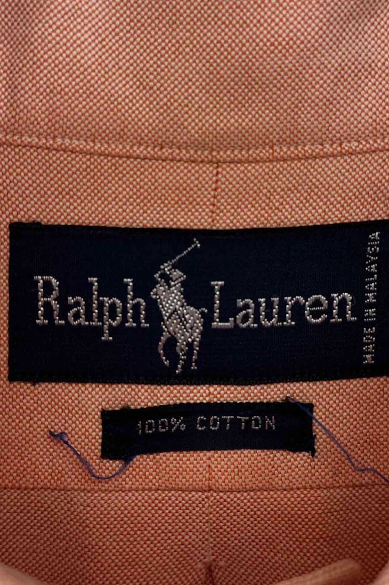 90 年代 Ralph Lauren 橙色衬衫