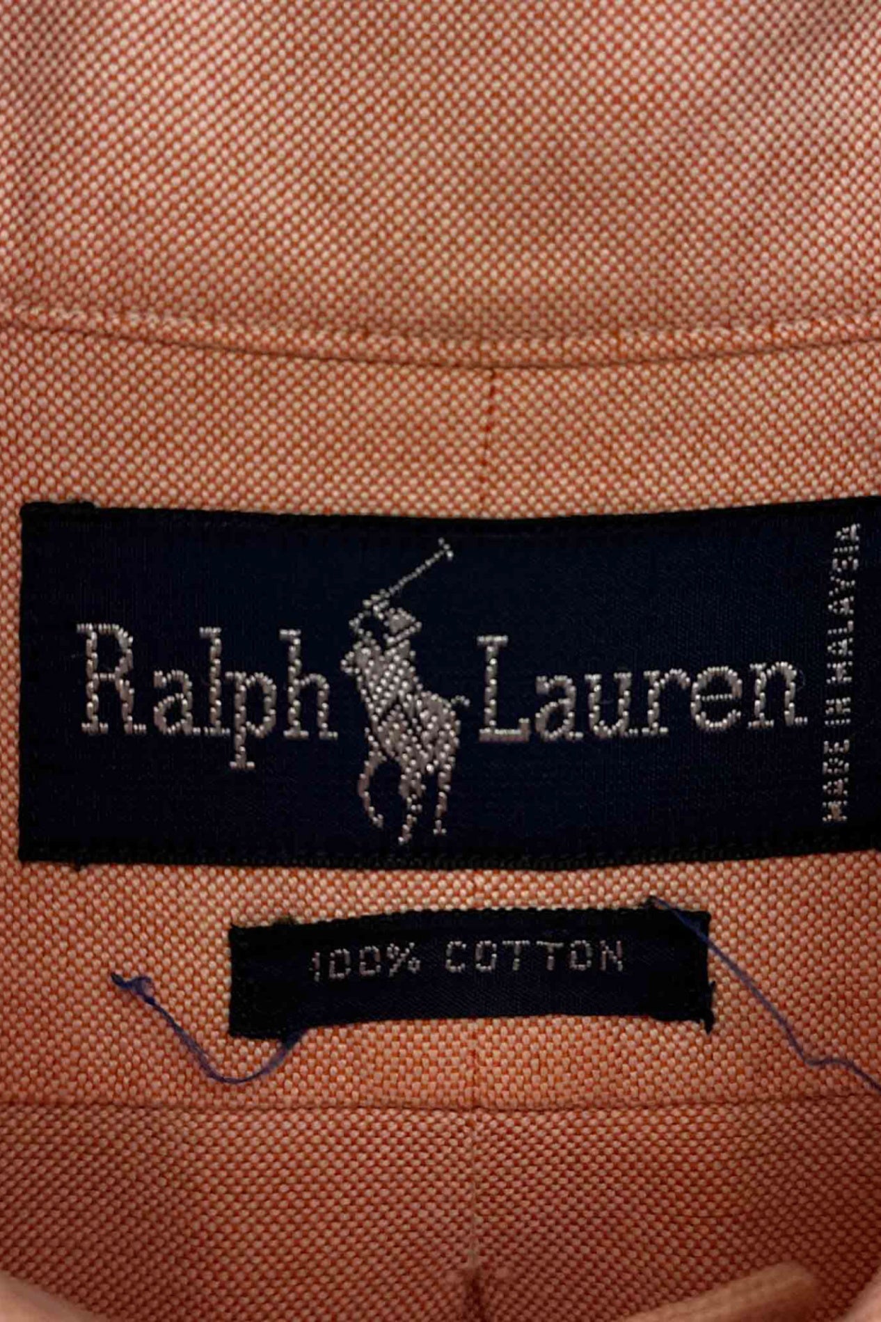 90's Ralph Lauren orange shirt