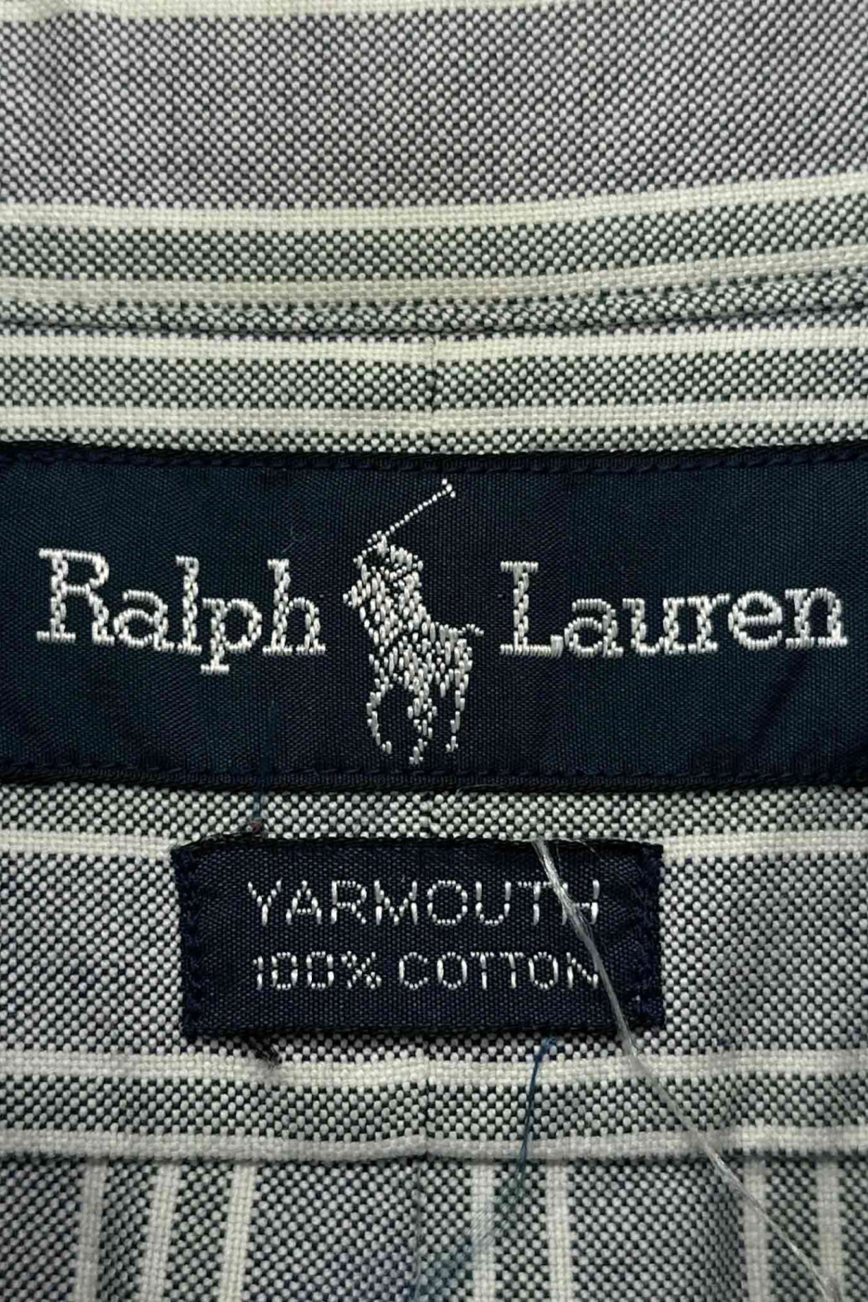 90 年代 Ralph Lauren 蓝色条纹衬衫